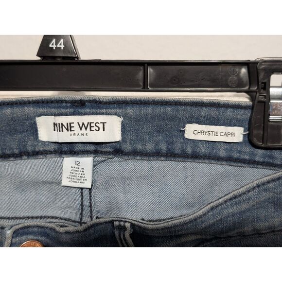 NWT Nine West Chrystie Capri's Denim Jean Size 12x23 - Picture 8 of 14